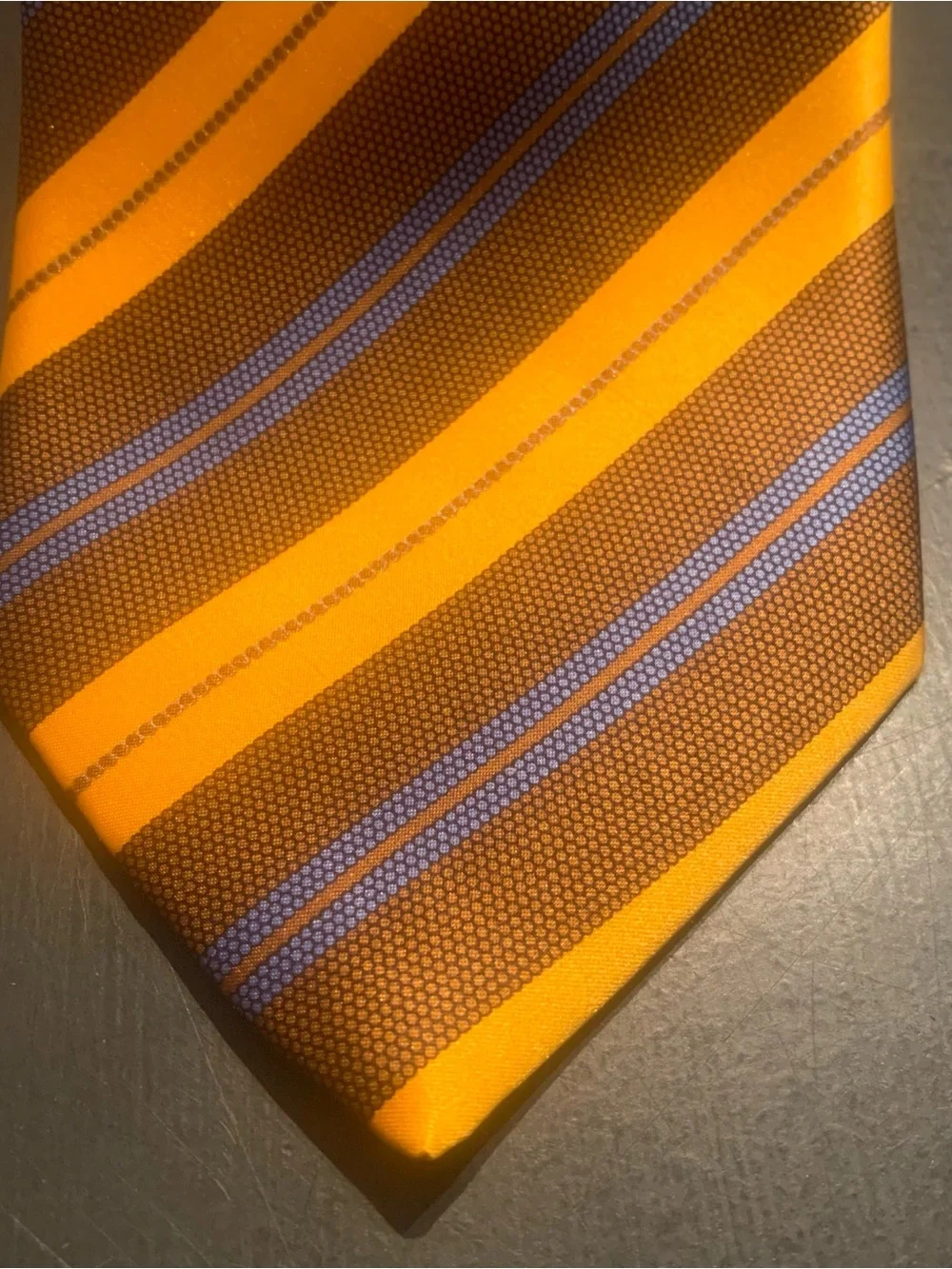 Italo Ferretti Silvi Marina Mens Tie Necktie Silk Italy Hand Made Striped